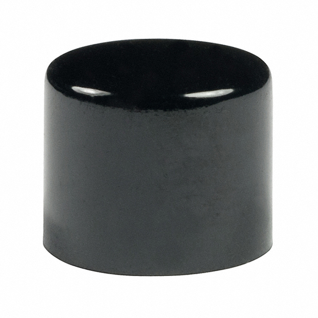【AT442A】CAP PUSHBUTTON ROUND BLACK