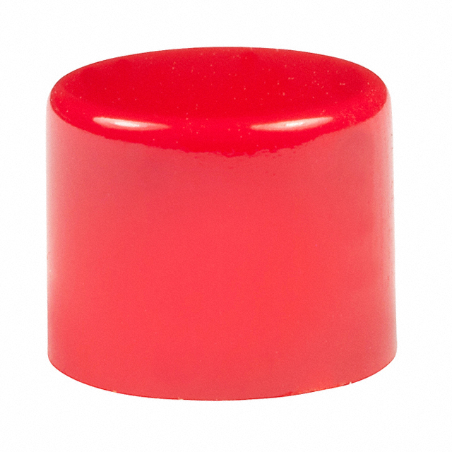 【AT442C】CAP PUSHBUTTON ROUND RED