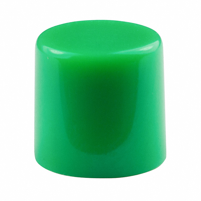 CAP PUSHBUTTON ROUND GREEN【AT443F】