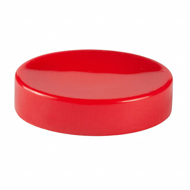 CAP PUSHBUTTON ROUND RED【AT454C】
