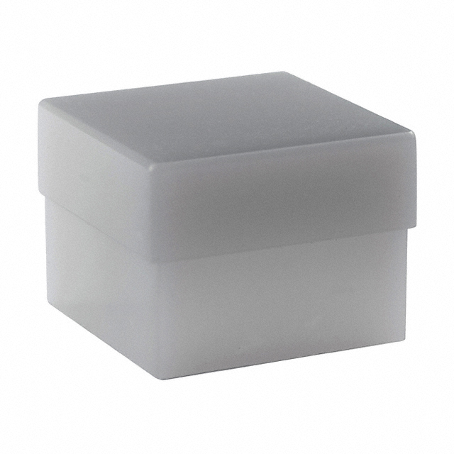 CAP PUSHBUTTON SQUARE WHITE【AT465B】