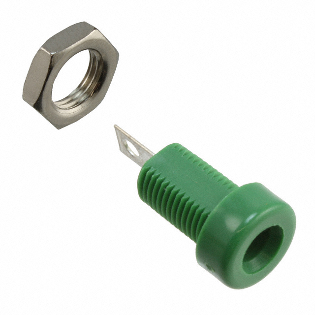 【108-0904-001】CONN BANANA JACK SLDR TABS GREEN