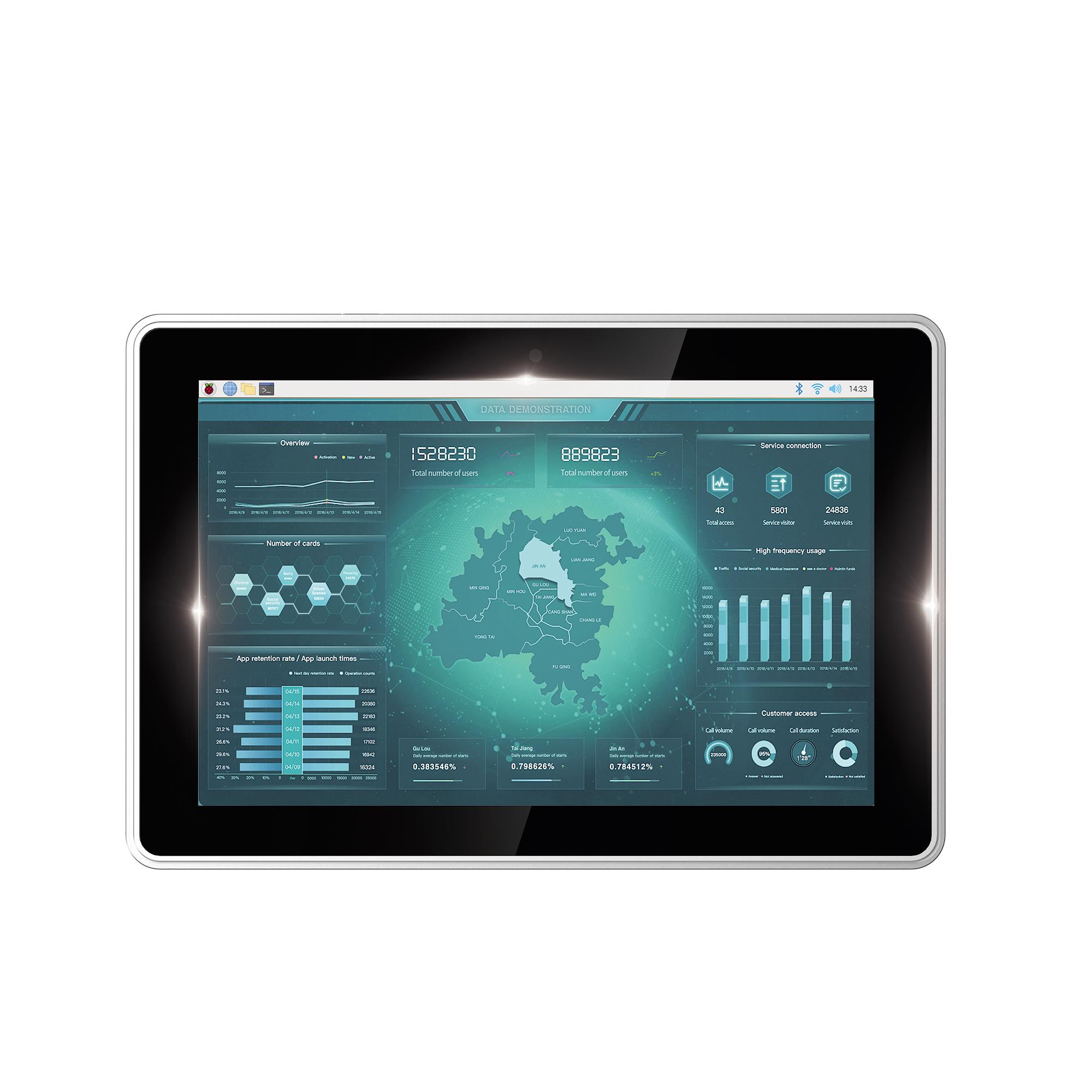 RPI CM4004016 10.1" LCD HMI【ED-HMI2020-101C-0416】