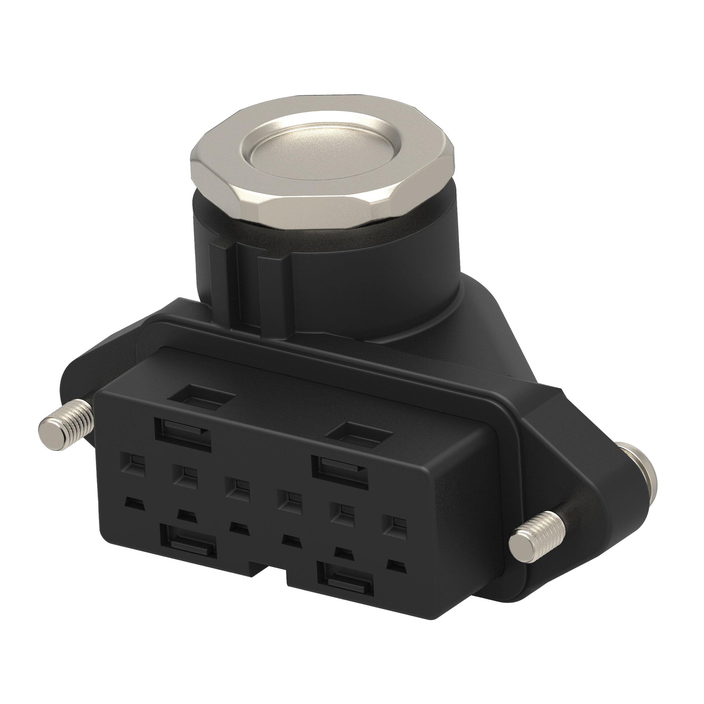 MOTOR CONN RCPT KIT 6POS PF【2345832-2】