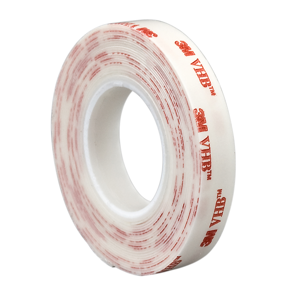 TAPE DOUBLE SIDED WHT 1/2"X10YDS【4914-025-0.5-10】