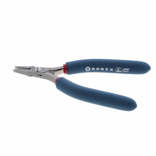 【P744】PLIER, FLAT NOSE-SHORT SMOOTH JA