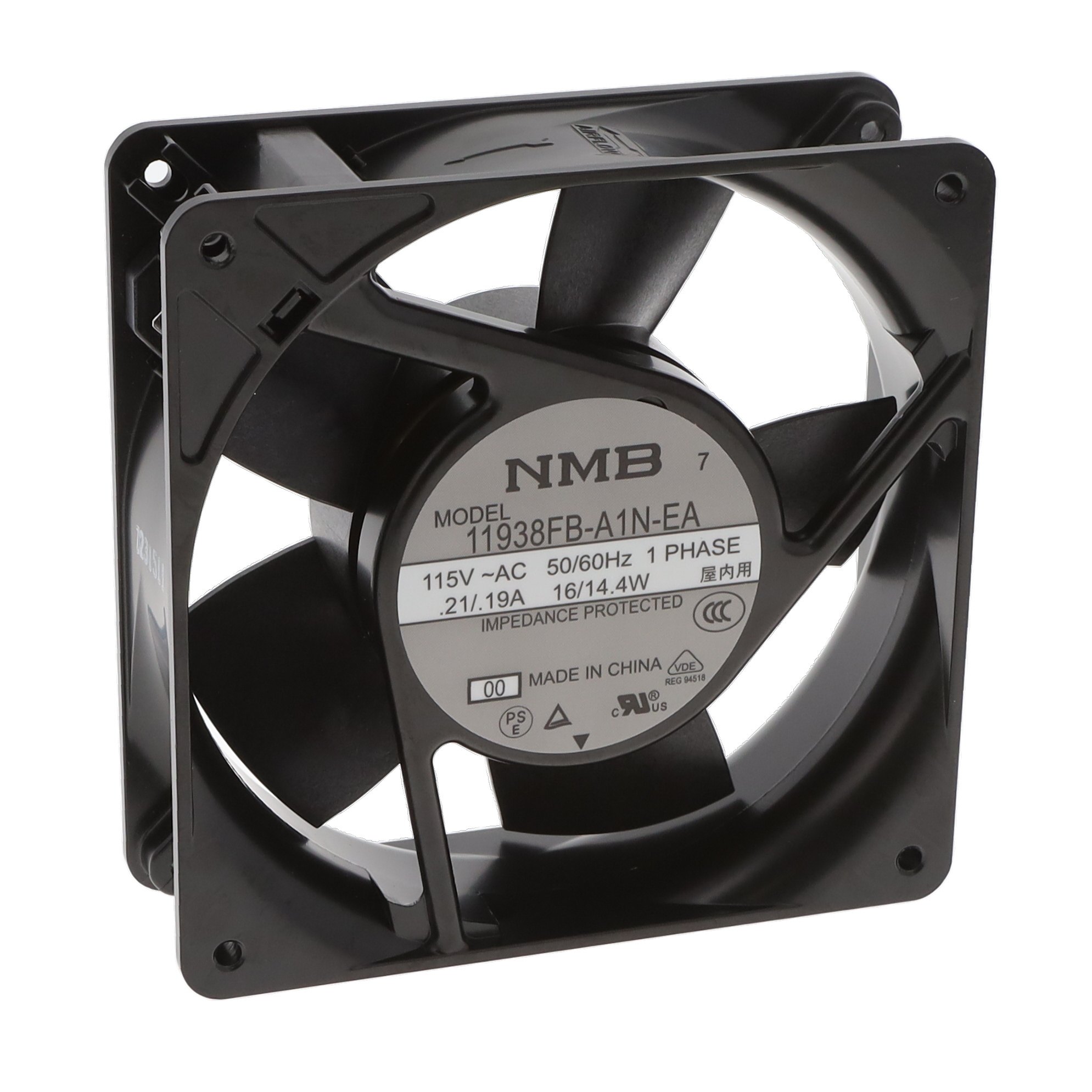 【11938FB-A1N-EA-00】FAN 119MM X 38MM 115VAC TERMINAL
