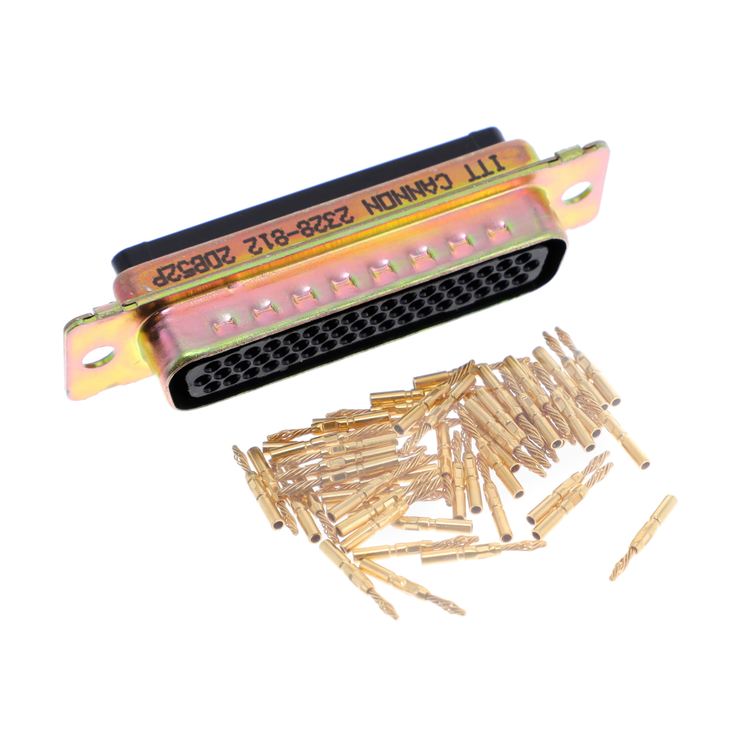 【2DB52P】CONN D-SUB PLG 52P PNL MNT CRIMP