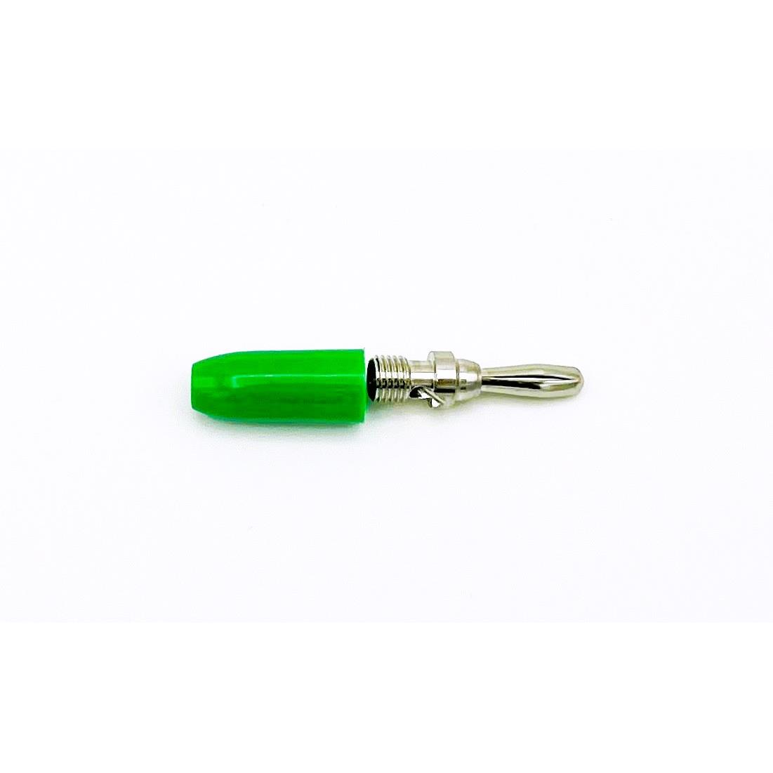 【9202GRN】CONN BANANA PLUG SLDRLESS GREEN