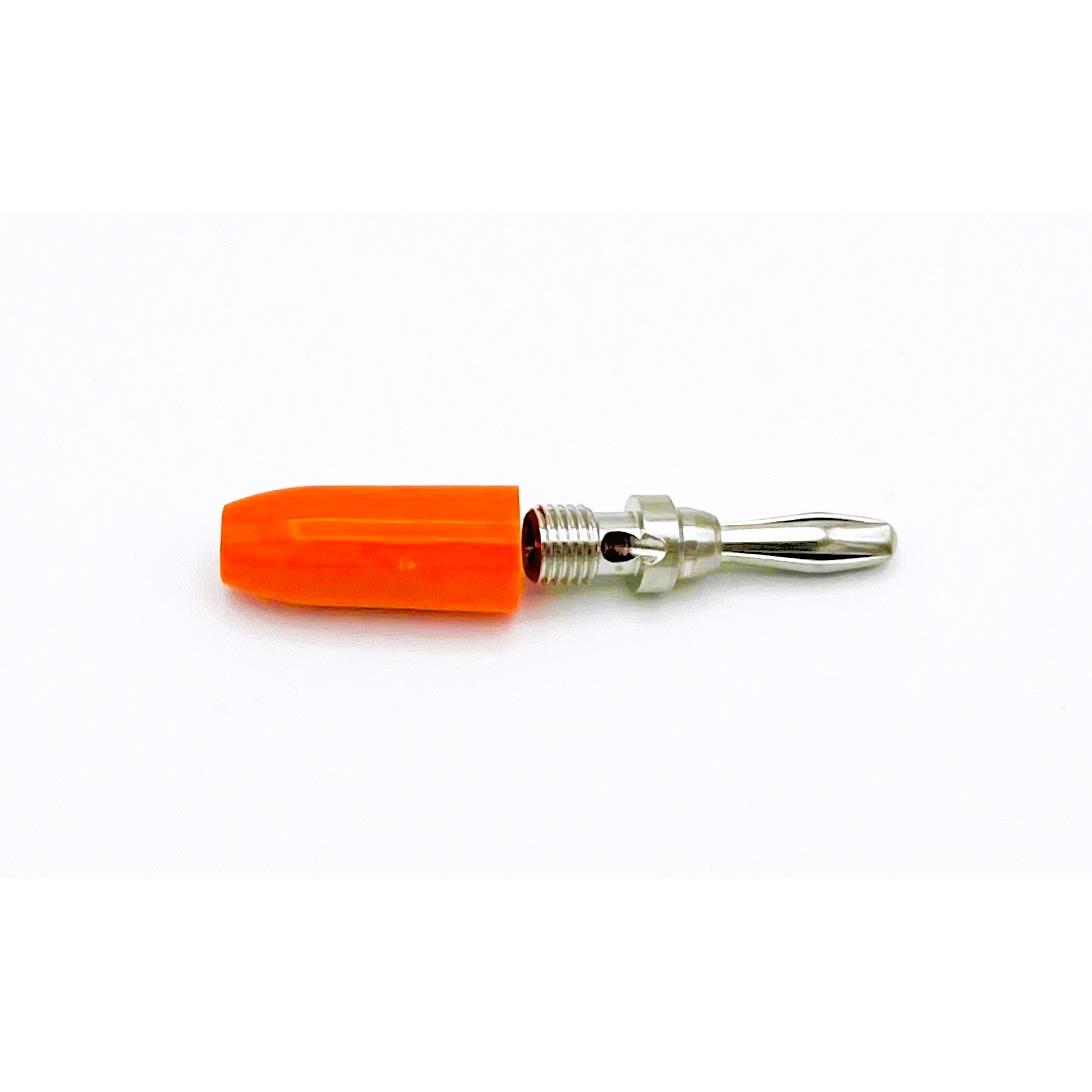 【9202ORN】CONN BANANA PLUG SLDRLESS ORANGE