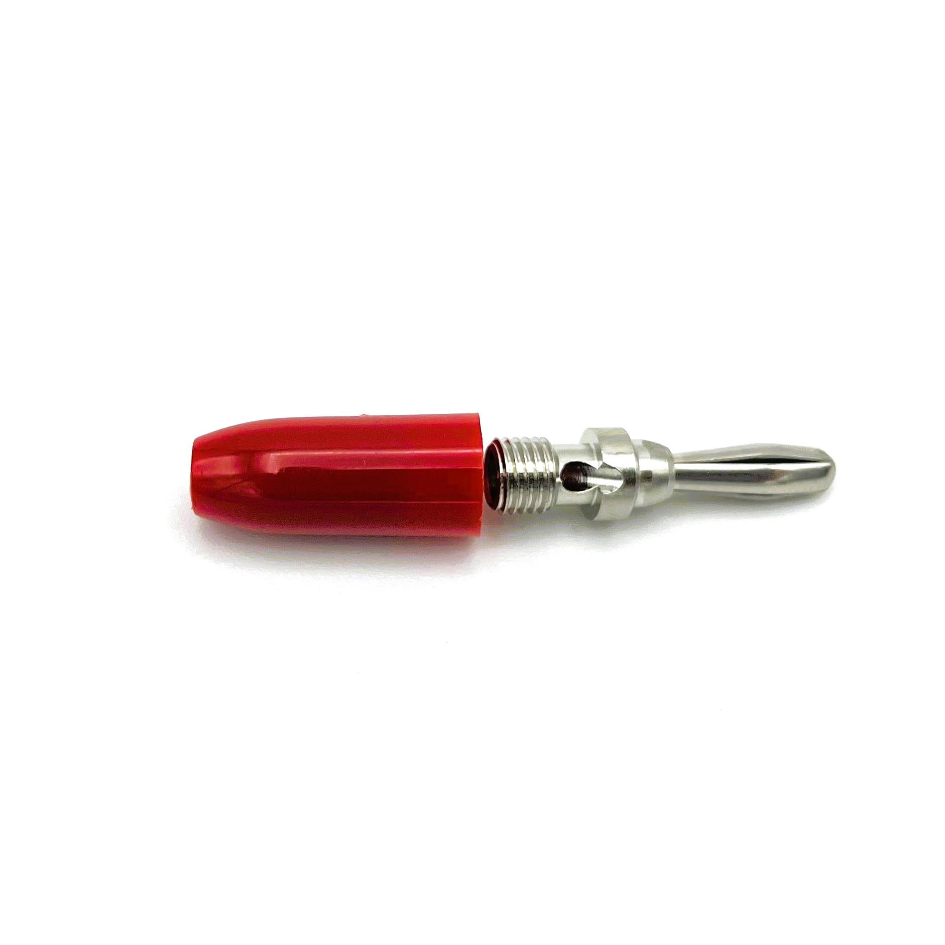 【9202RED】CONN BANANA PLUG SOLDERLESS RED