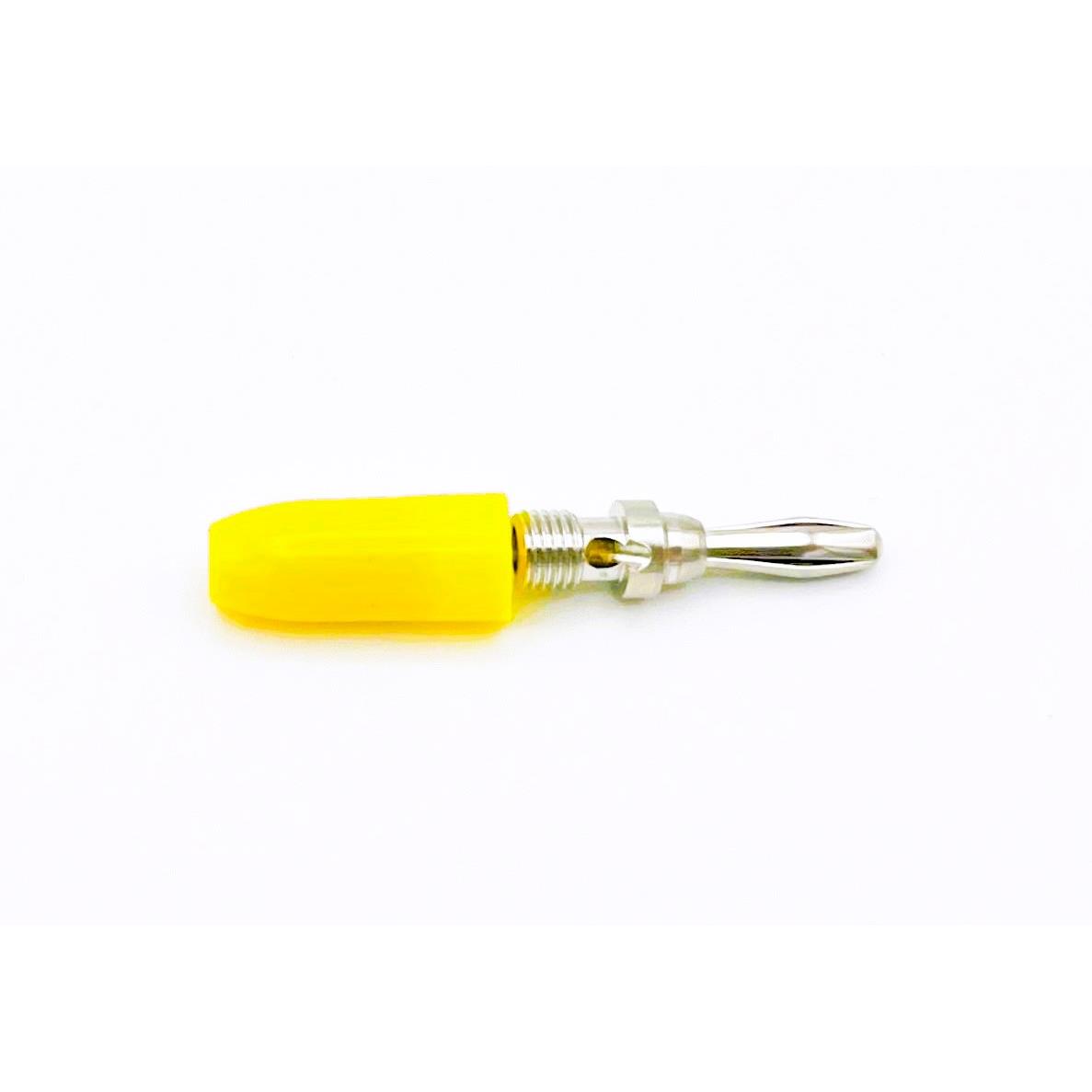 【9202YEL】CONN BANANA PLUG SLDRLESS YELLOW