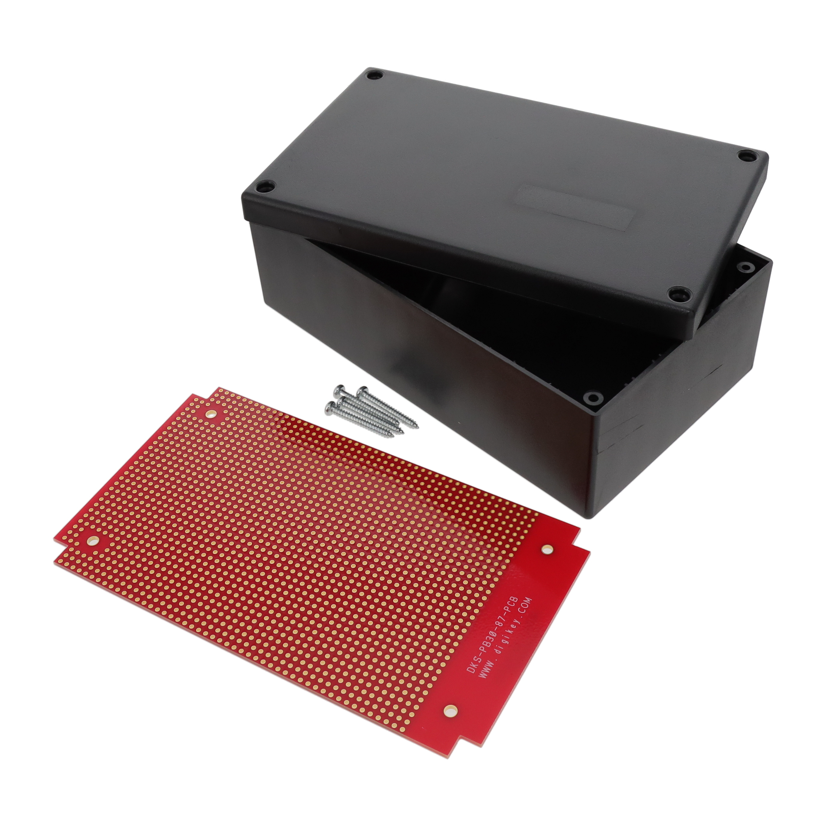 【DKS-PB30-87】BOX ABS BLACK 6.3"L X 3.7"W