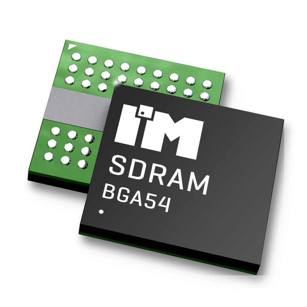 【IM6416SDBABG-6I】SDRAM, 64MB, 3.3V, 4MX16, 166MHZ