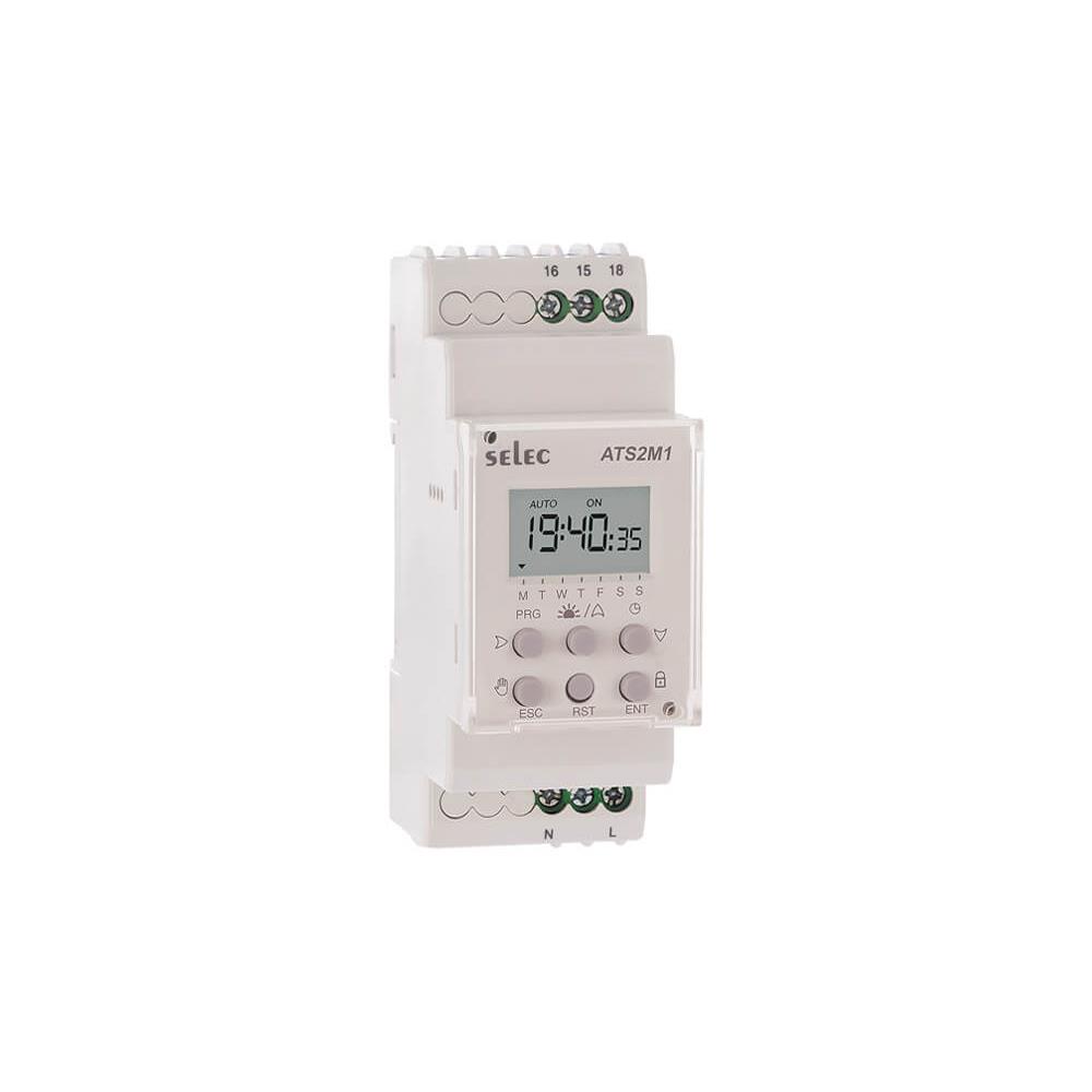 【ATS2M1-1-16A-230V】DIN RAIL - ASTRONOMICAL TIME SWI