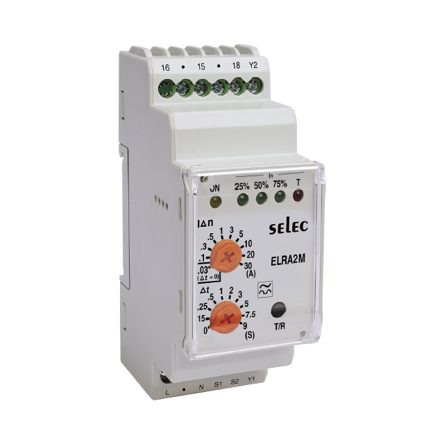 【ELRA2M2-1-230V-CE】ANALOG EARTH LEAKAGE RELAY, LEAK