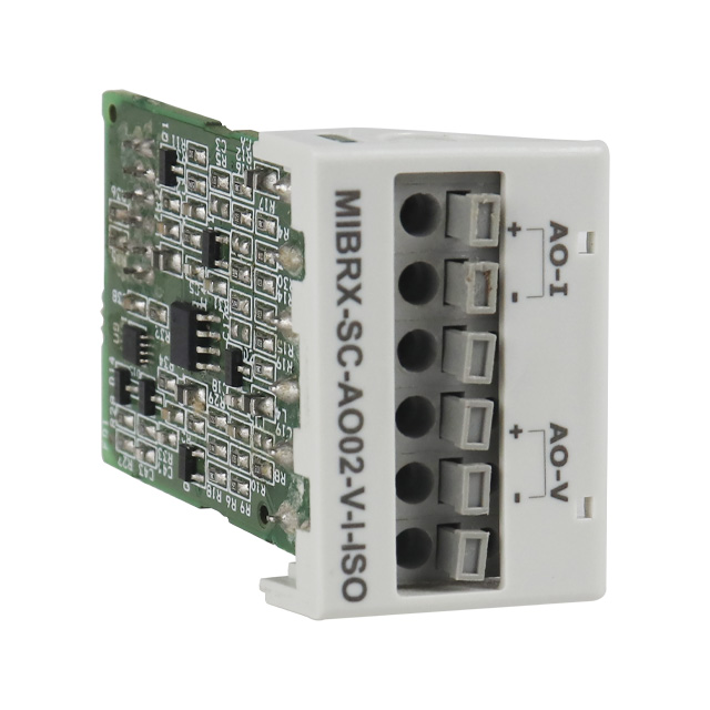 【MIBRX-SC-AO02-V-I-ISO】MIBRX SLOT CARD - 2 ANALOG OUTPU