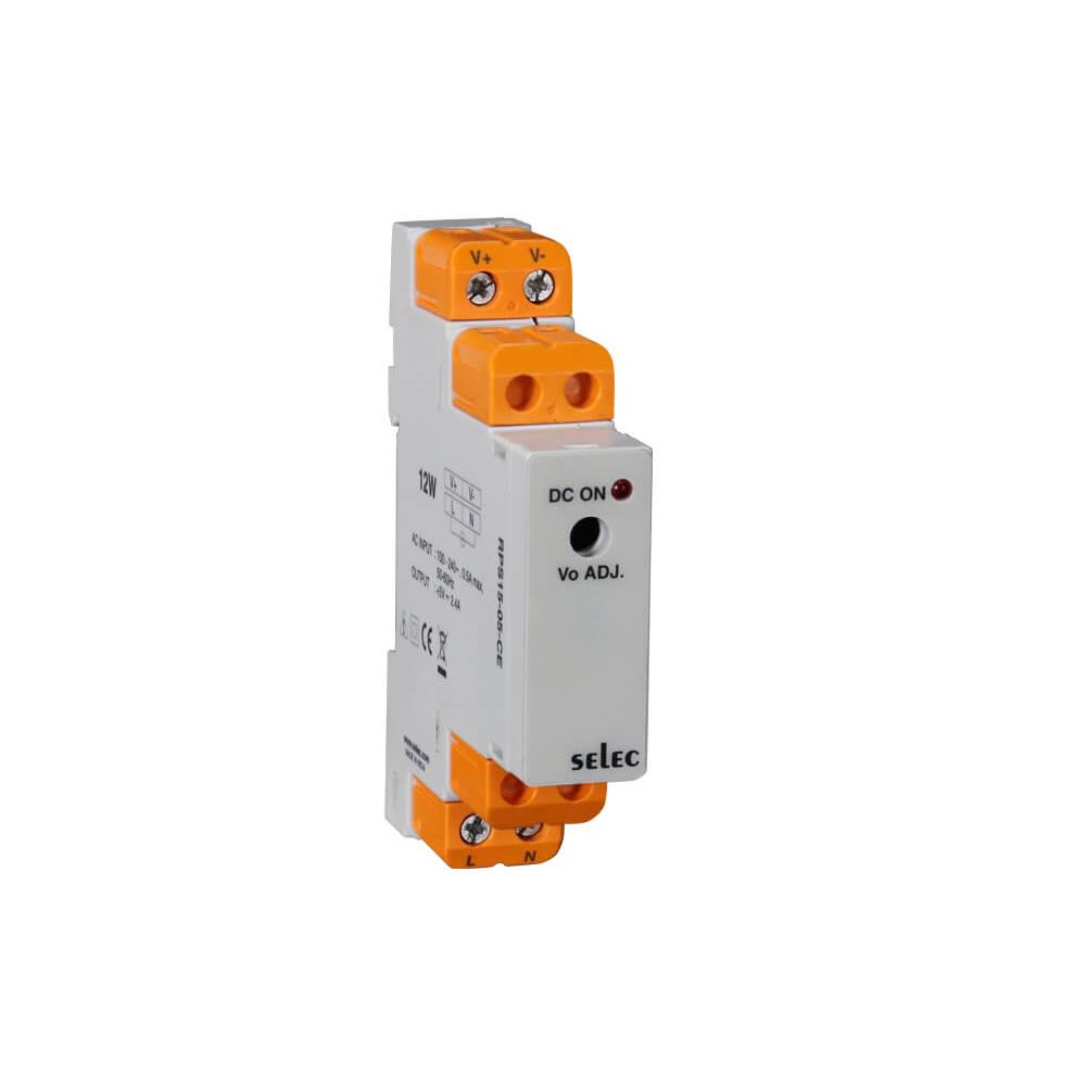15W, 12V/1.25A DIN RAIL MOUNTED【RPS15-12-CE】