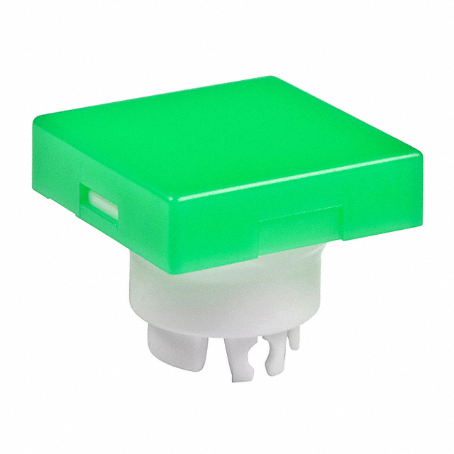 CAP PUSHBUTTON SQUARE GRN/WHITE【AT3001FB】