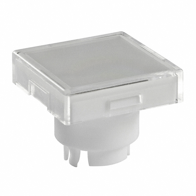 CAP PUSHBUTTON SQUARE CLEAR/WHT【AT3004JB】