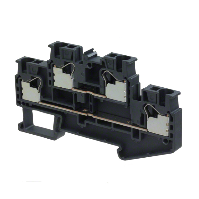 【XW5T-P4.0-1.1-2BL】TERM BLK PUSHIN 4.0MM 1:1 2TIER
