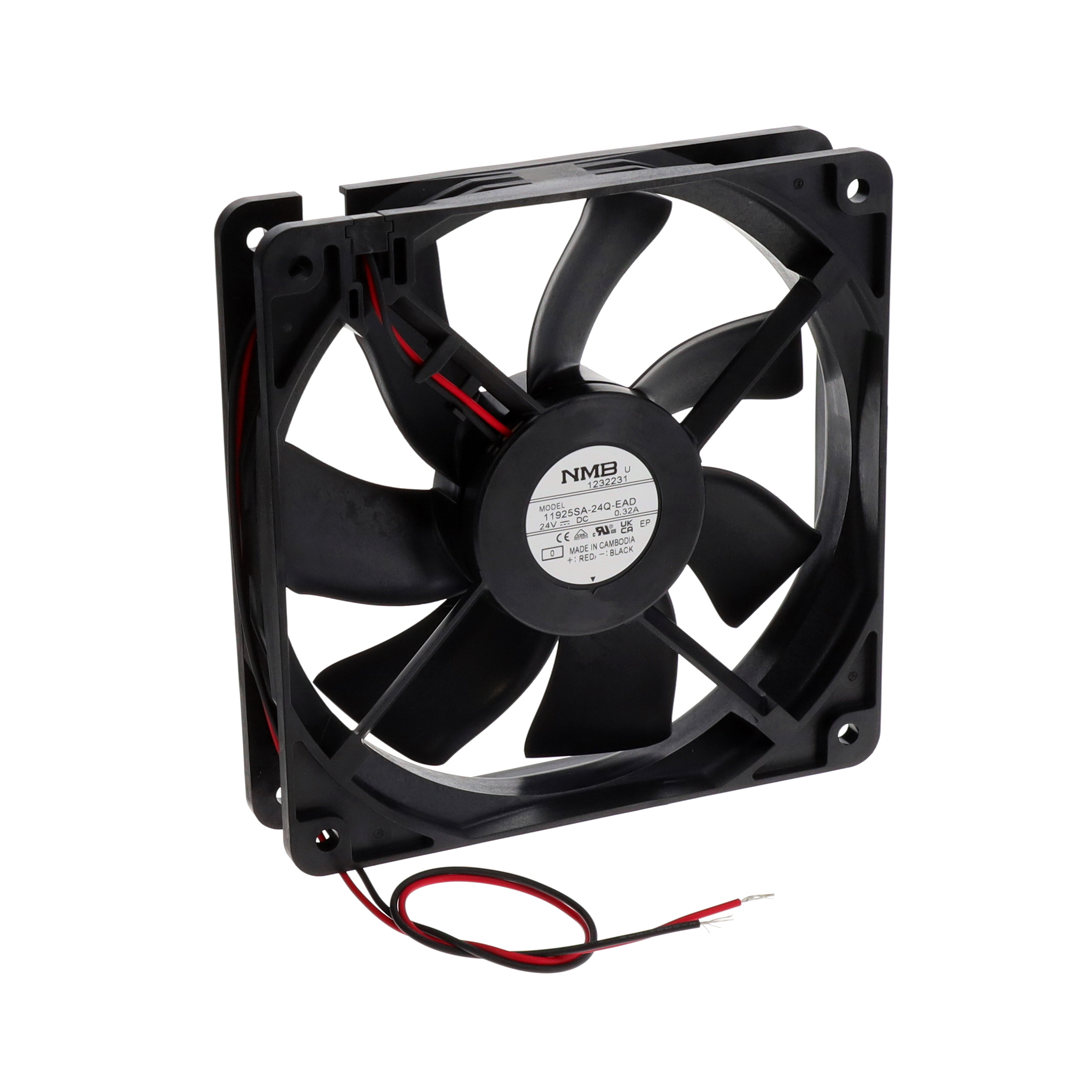 【11925SA-24Q-EAD-0】FAN AXIAL 119X25MM 24VDC WIRE
