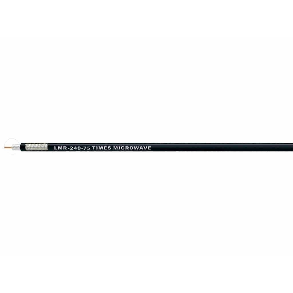 STANDARD CABLE, BLACK PE  JACKET【LMR-240-75】