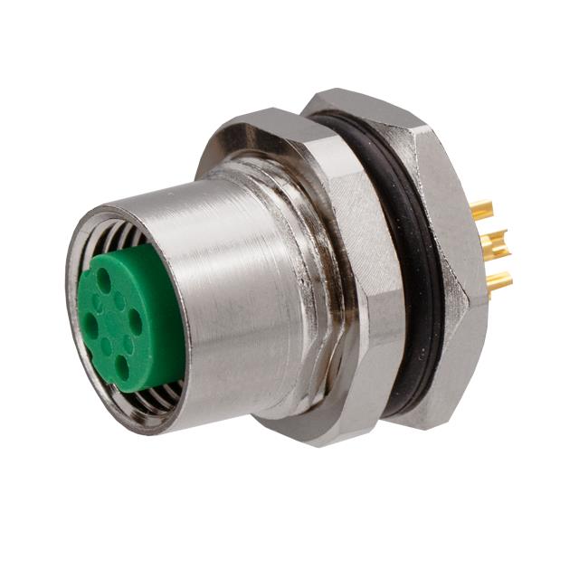 M12 D-CODE PANEL MOUNT FEMALE TO【SS-12300-001】