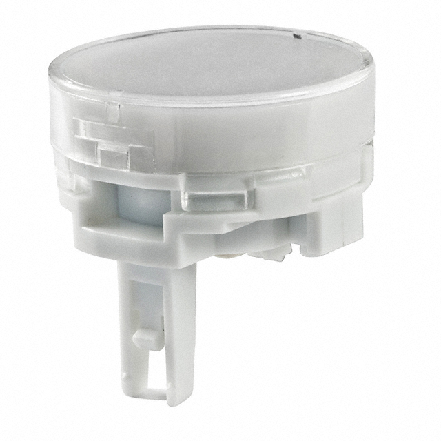 CAP PUSHBUTTON ROUND CLEAR/WHITE【AT4013JB】