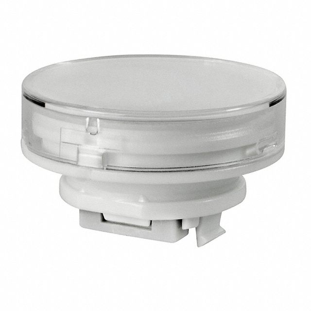 CAP PUSHBUTTON ROUND CLEAR/WHITE【AT4055JB】
