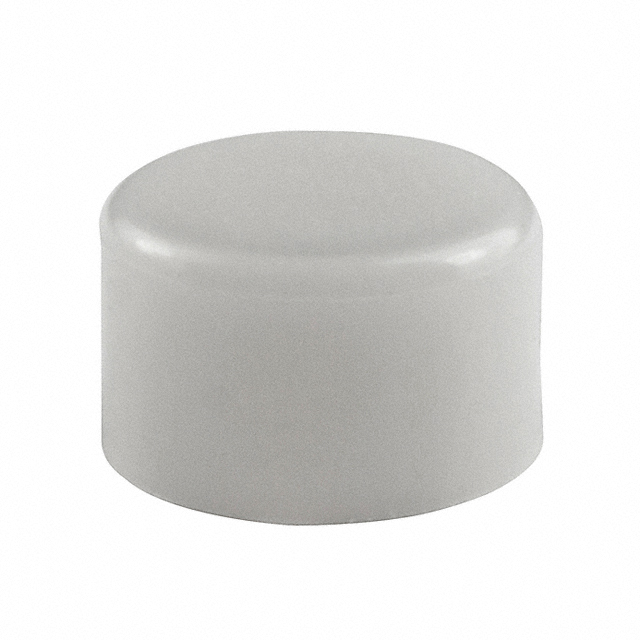 【AT4063B】CAP PUSHBUTTON ROUND WHITE