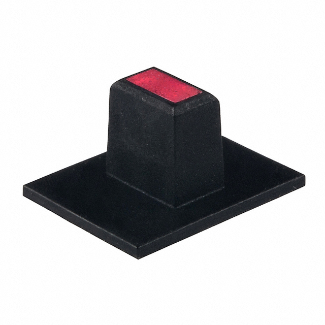 【AT4065C】CAP SLIDE RECT BLK/RED LENS