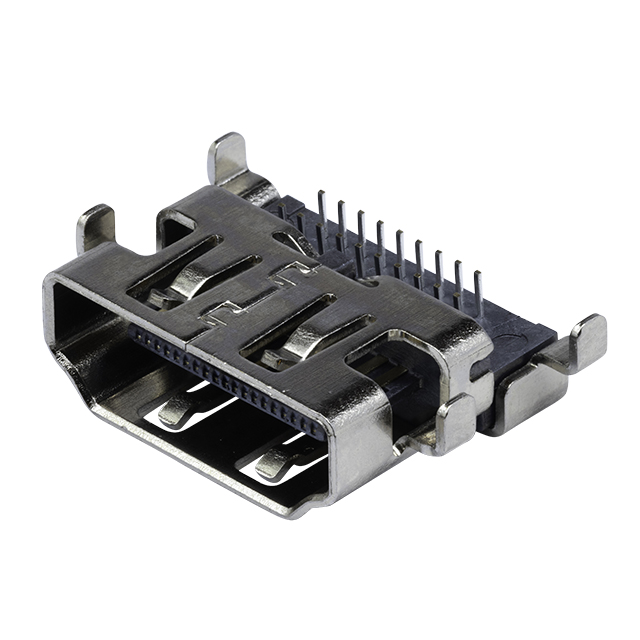 【HD08-19-RVS-MSMT-TR】HDMI 2.0, RECEPTACLE CONNECTOR,