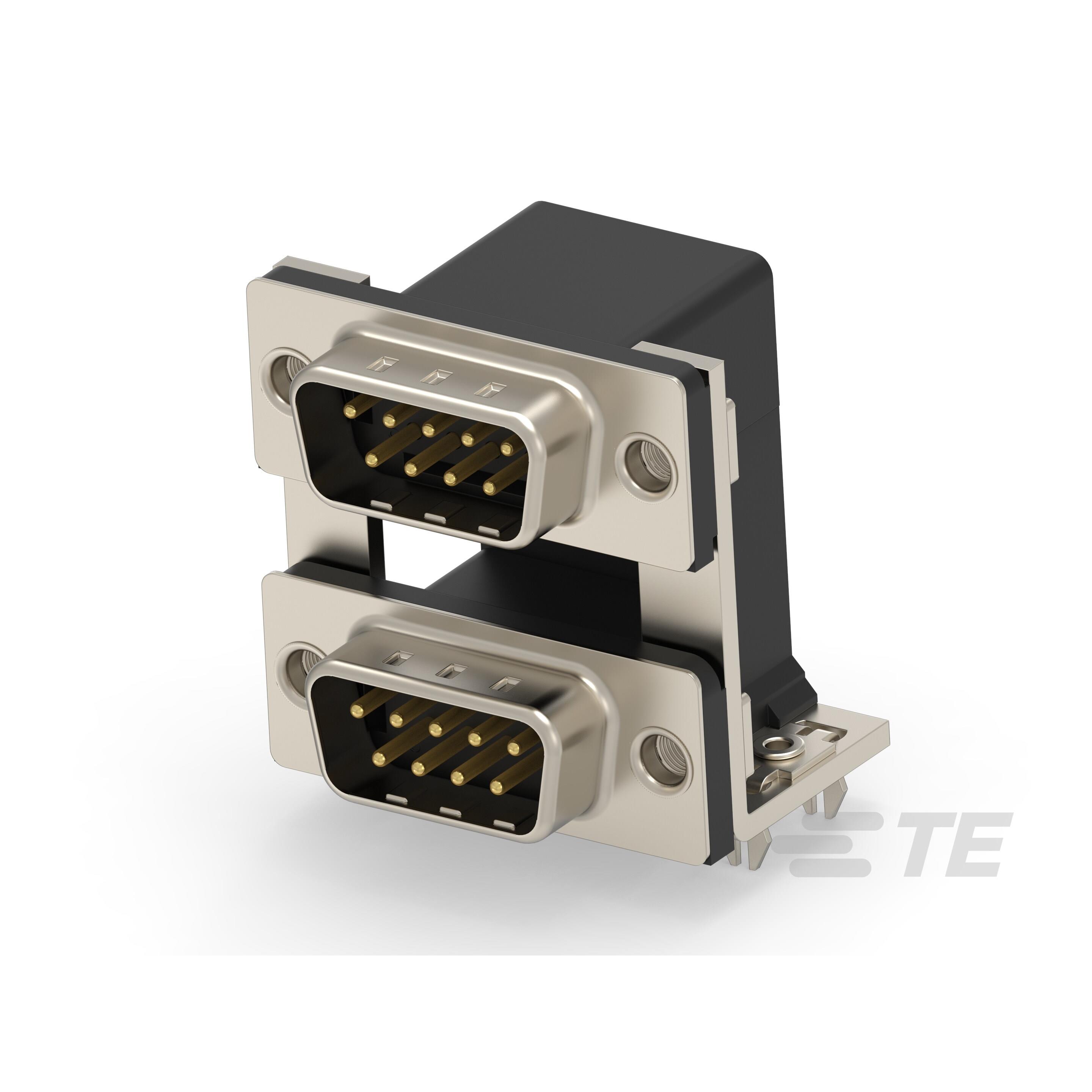 CONN D-SUB PLUG 9POS R/A SLDR【2454917-3】