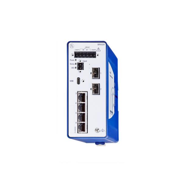 【BRS20-4TX/2SFP-EEC-HL】MANAGED INDUSTRIAL SWITCH FOR DI