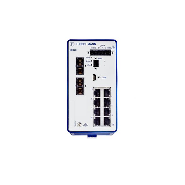 【BRS20-8TX/2FX】MANAGED INDUSTRIAL SWITCH FOR DI
