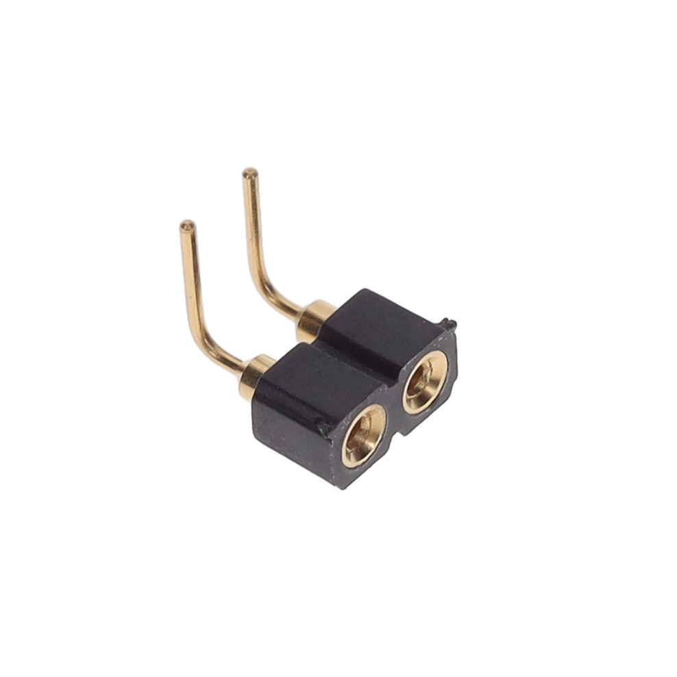 【399-13-102-10-003000】CONN RCPT 2POS 0.1 GOLD PCB R/A