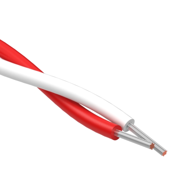 【30-03277】CABLE 2COND 26AWG WHITE/RED