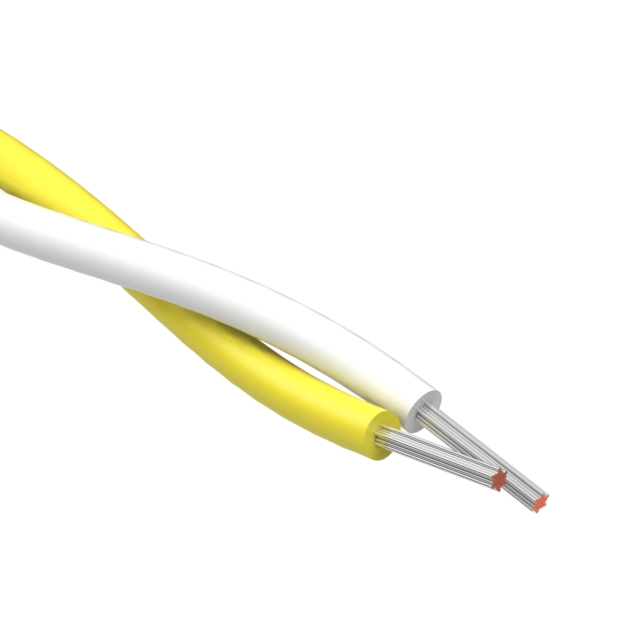 【30-03284】CABLE 2COND 22AWG WHITE/YELLOW