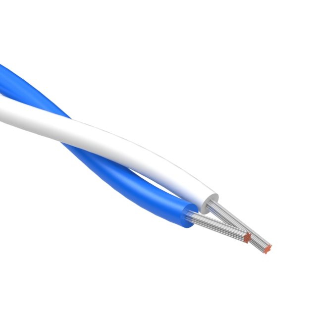 【30-03289】CABLE 2COND 26AWG WHITE/BLUE