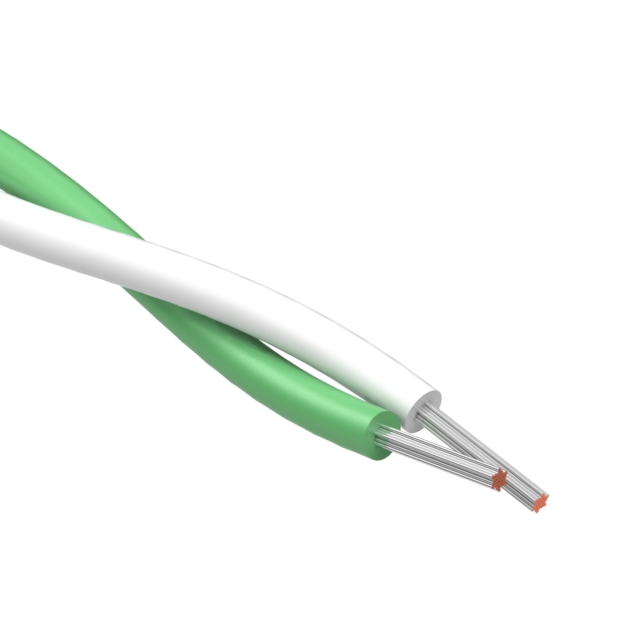 【30-03292】CABLE 2COND 26AWG WHITE/GREEN