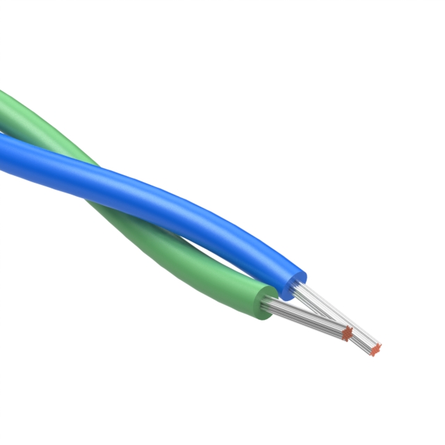【30-03305】CABLE 2COND 22AWG GREEN/BLUE