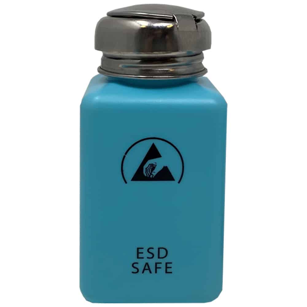 【DK-BT1006】ESD SOLVENT BOTTLE, BLUE, 6 OZ