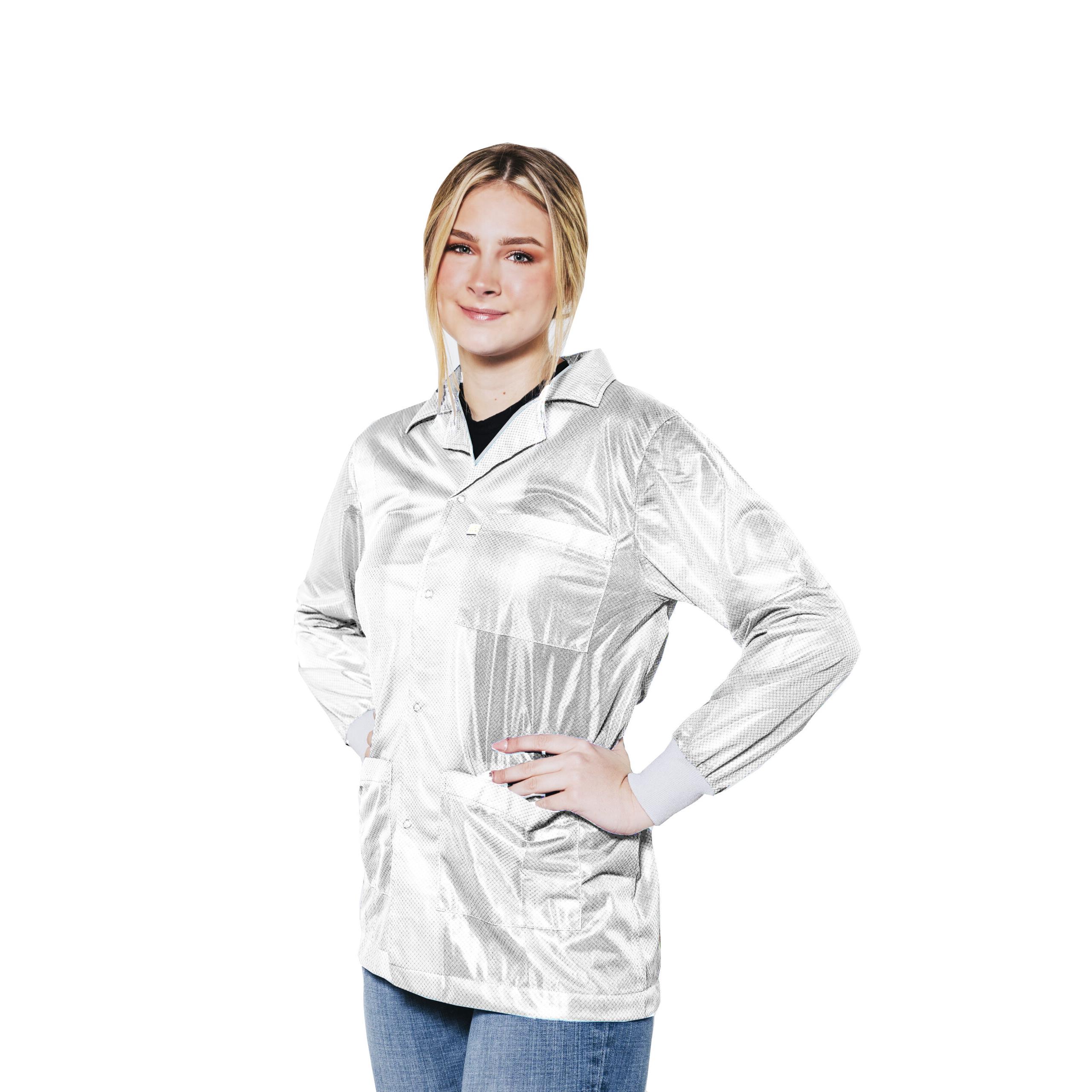 SMOCK JACKET POLY WHT SMALL【DK-JKC9022WH】
