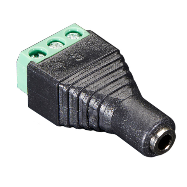 ADAPT 1/8" JCK TO TERM BLK 3POS【2791】