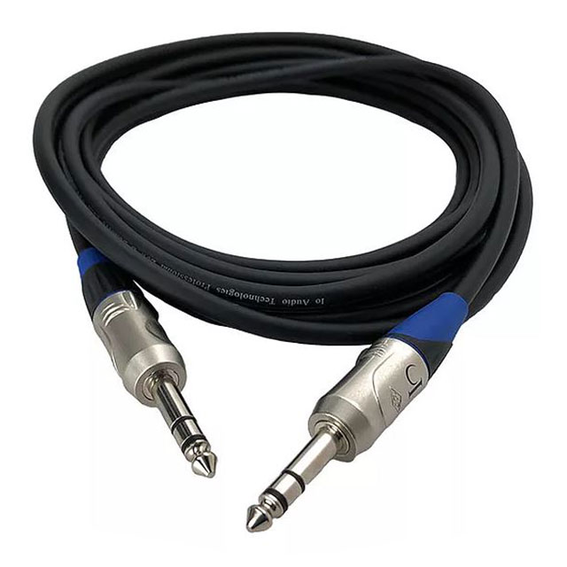 【IO-BP176050-M3MBL】CABLE SHARK BLUE CONN STEREO 50'