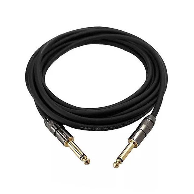 【IO-IC109003-T2MBK】CABLE BLACK/GOLD CONN MONO 3'