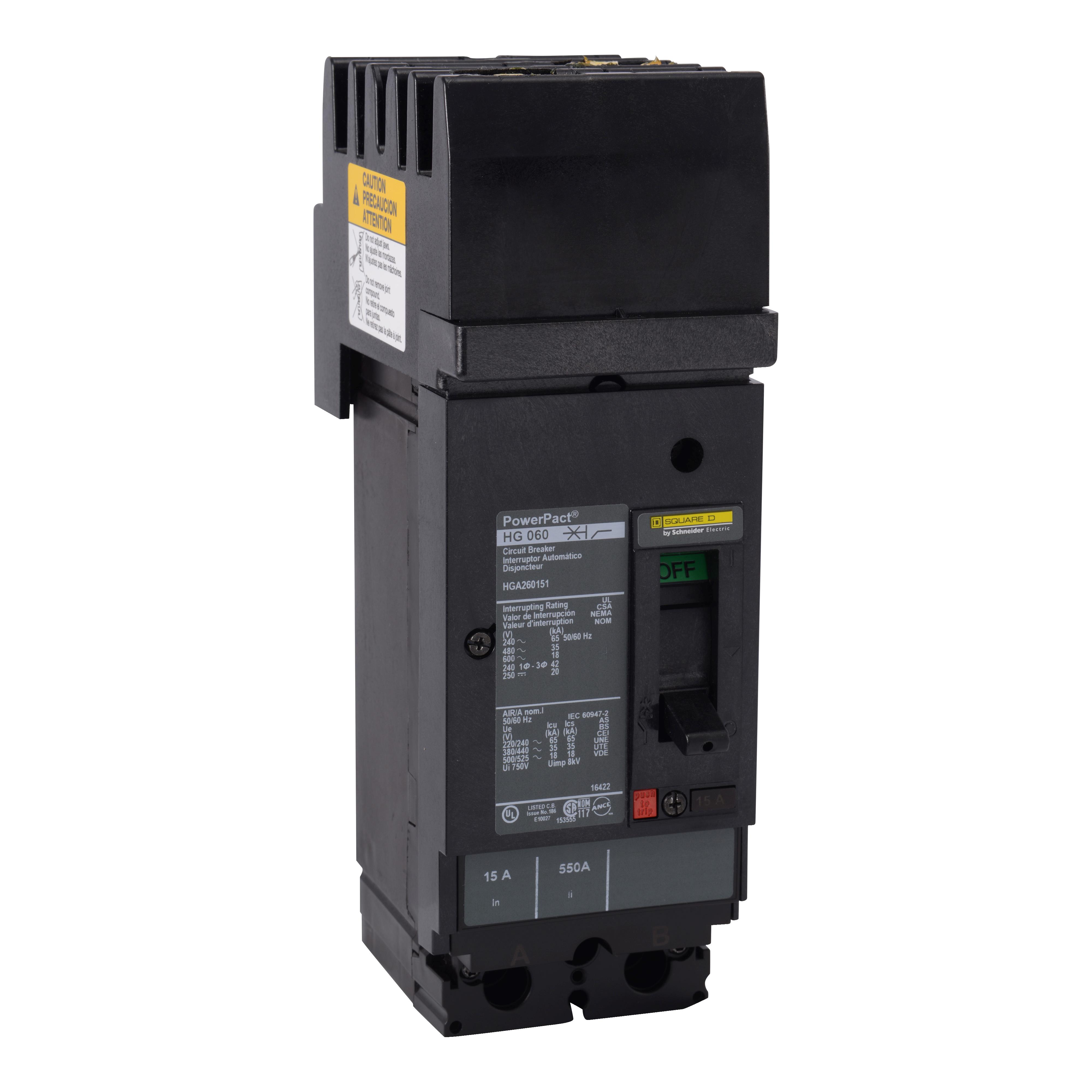 【HGA260801】MOLDED CASE CIRCUIT BREAKER 600V