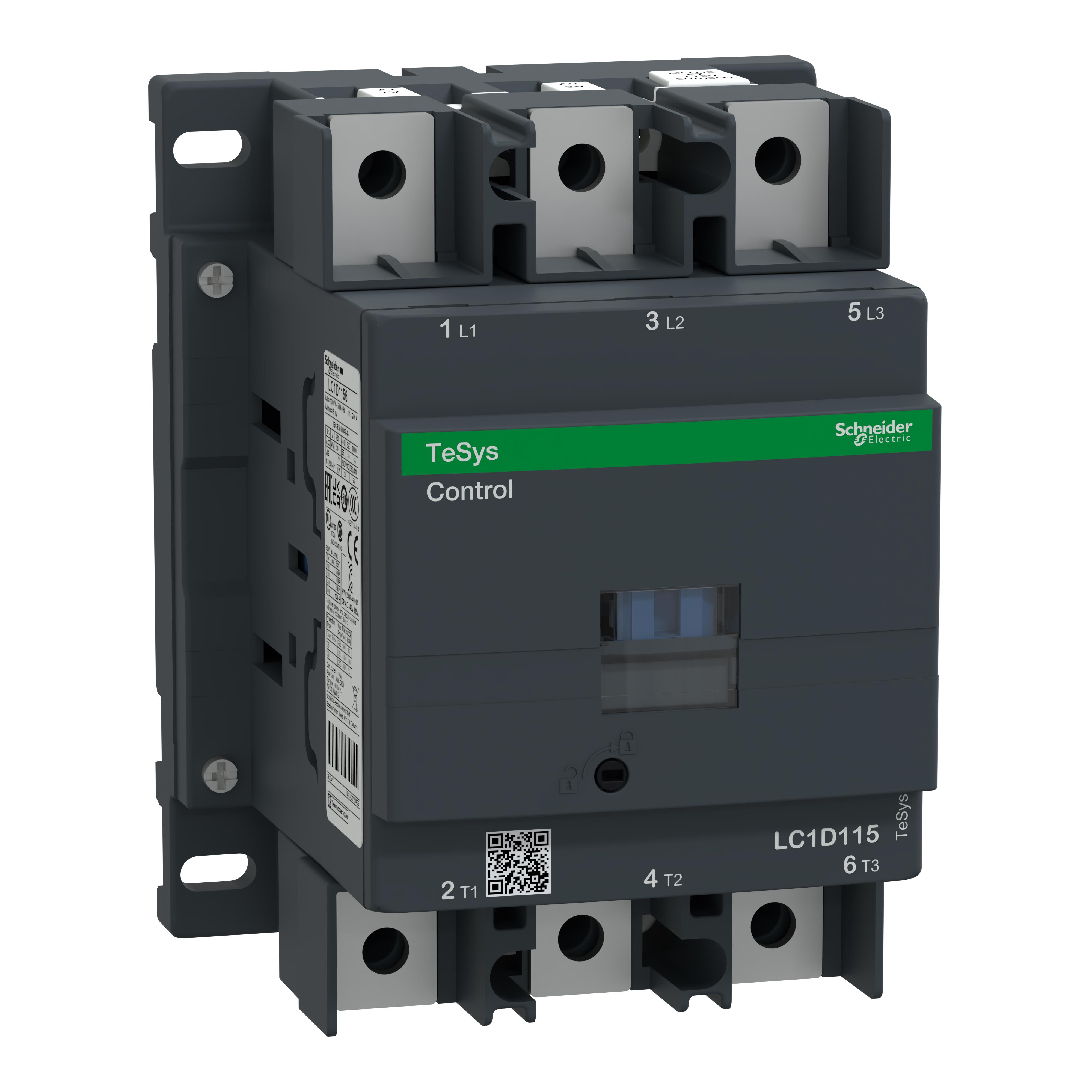 CONTACTOR 115A 1F+1O 110V50 60 3【LC1D1156F7】