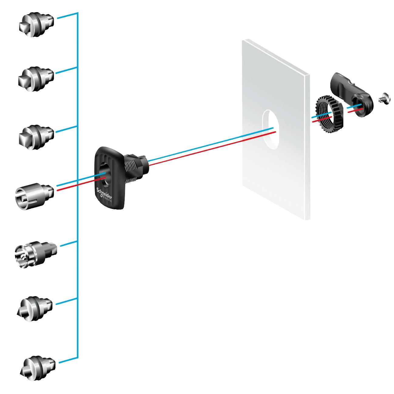 【NSYAEDLB5S3D】S3D 5MM DOUBLE BAR LOCK INSERT